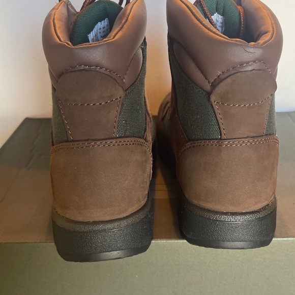 NIB TIMBERLAND FIELD LACE UP NUBUCK MENS/BOYS BOOTS SIZE 6 BROWN - Picture 11 of 17